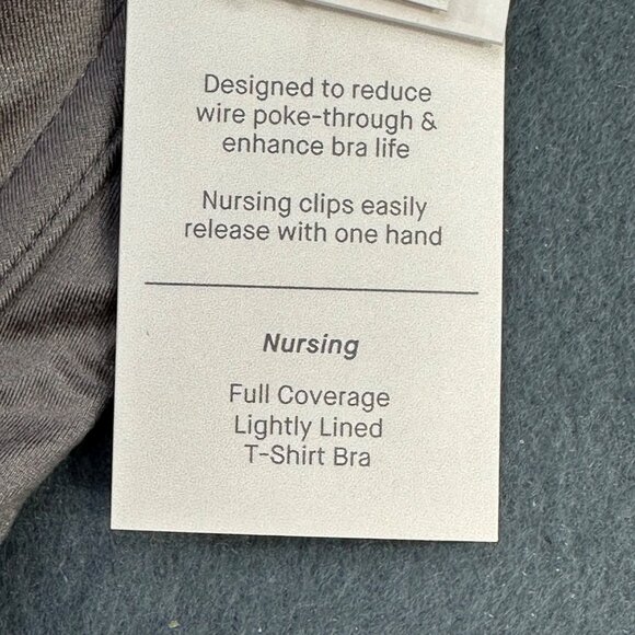 Auden Women's Size 36DD Nursing Bra T-Shirt Full Coverage Rocket City Gray New - Picture 5 of 13